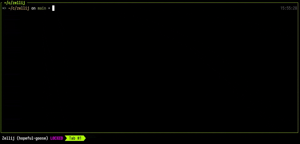 Zellij stacked panes demonstration